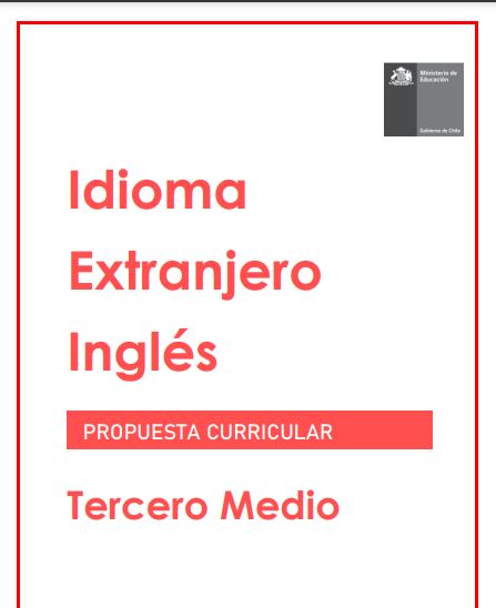  Programa de Inglés (Propuesta) 3° medio