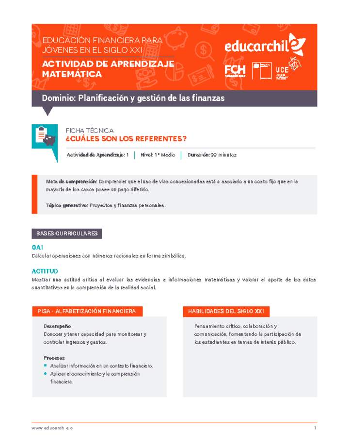 Planificación y Gestión de las Finanzas 1 Imagen portada