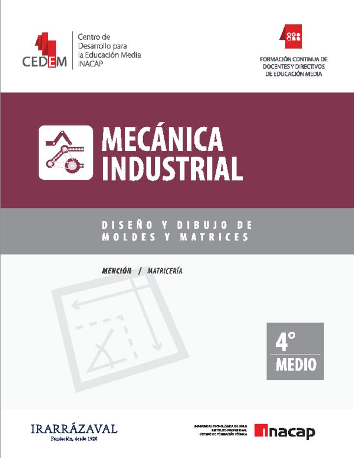 Diseño y dibujo de moldes y matrices Imagen portada