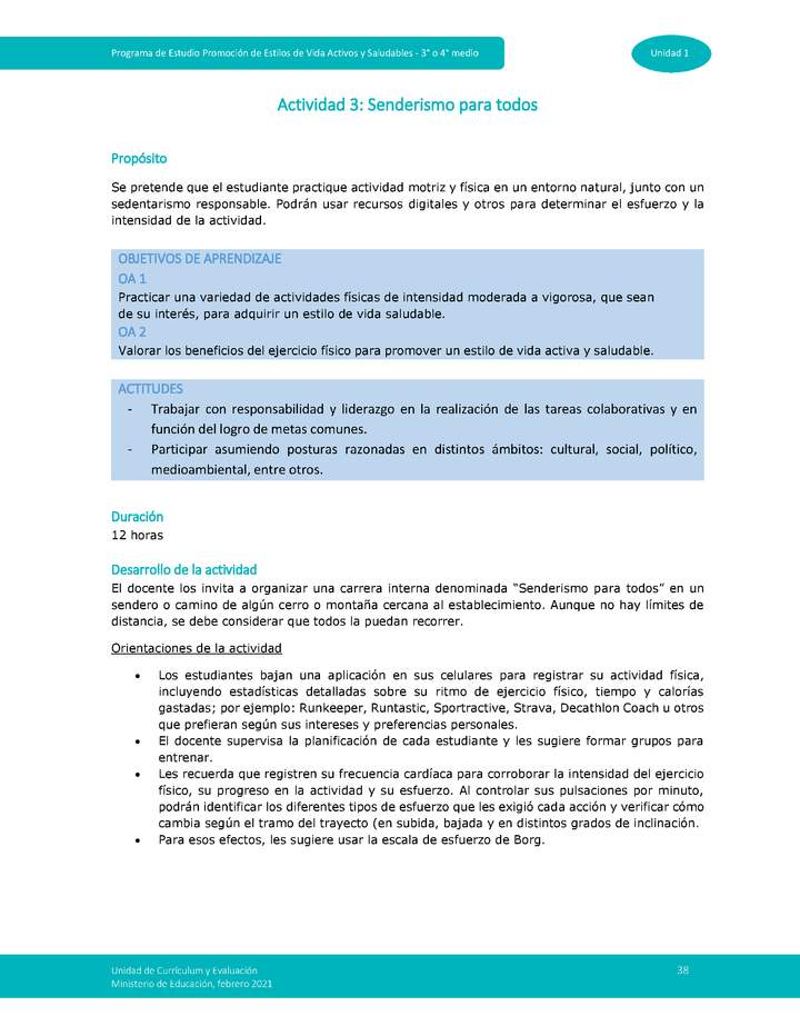 Actividad 3: Senderismo para todos Imagen portada