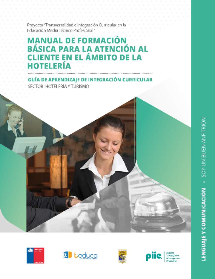 Guía de integración curricular "Soy un buen anfitrión" Imagen portada