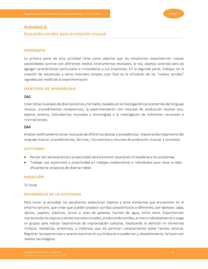 Actividad 2: Buscando sonidos para la creación musical Imagen portada