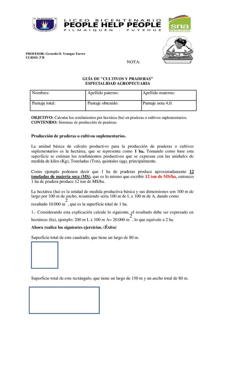 TERCERO CULTIVOS Y PRADERAS AGROPECUARIA PILMAIQUÉN Imagen portada