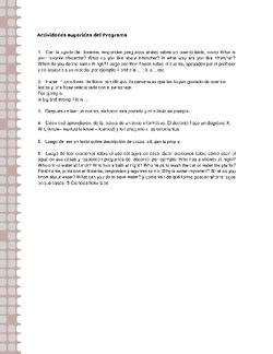 Actividades sugeridas Unidad 2 Imagen portada