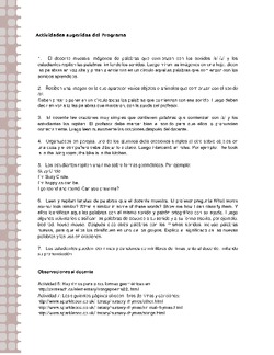 Actividades sugeridas Unidad 2 Imagen portada