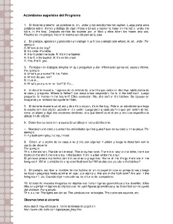 Actividades sugeridas Unidad 2 Imagen portada