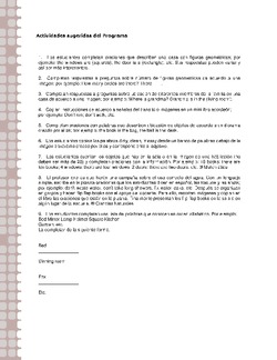 Actividades sugeridas Unidad 2 Imagen portada