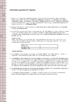 Actividades sugeridas Unidad 1 Imagen portada