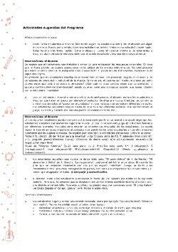 Actividades sugeridas Unidad 2 Imagen portada