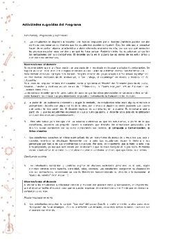 Actividades sugeridas Unidad 2 Imagen portada