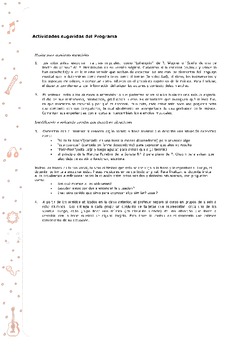 Actividades sugeridas Unidad 2 Imagen portada