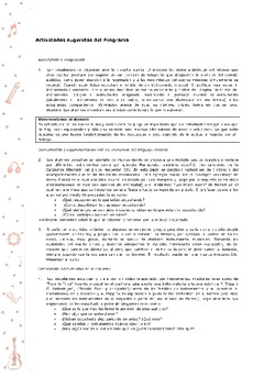 Actividades sugeridas Unidad 1 Imagen portada