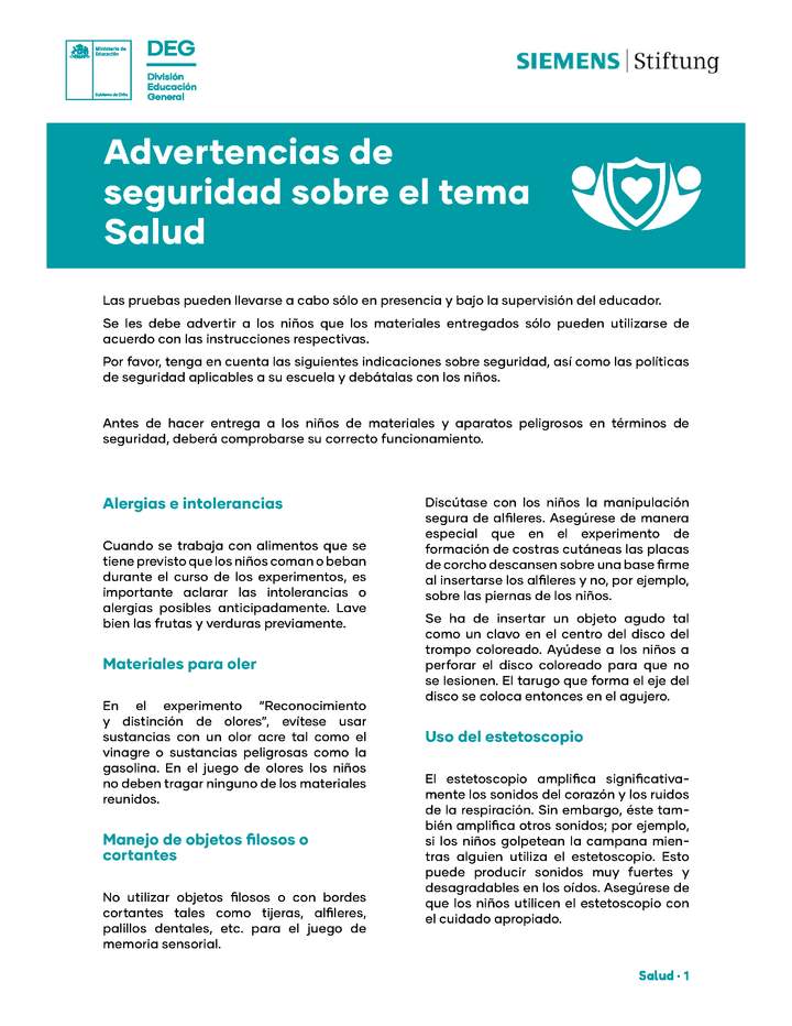 Aprendo jugando - Ficha siemens - Salud - Reconocimiento y distinción de olores Imagen portada
