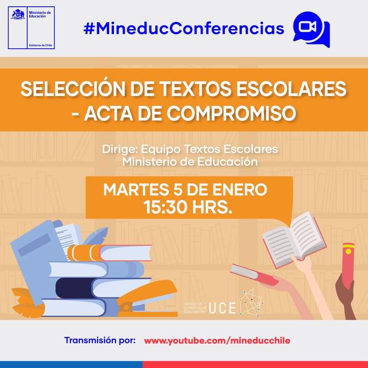 Conferencia: Selección de Textos Escolares - Acta de Compromiso Imagen portada