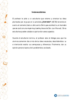 Orientación pedagógica: Versiones distintas Imagen portada