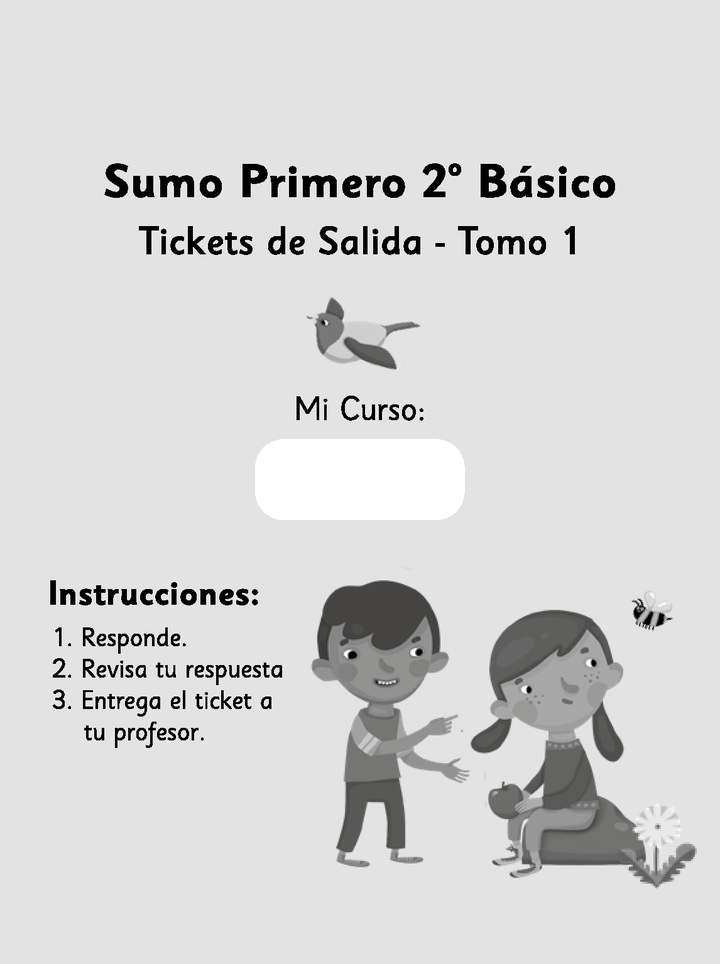 Sumo Primero 2° Básico, Tickets de Salida Tomo 1 Imagen portada