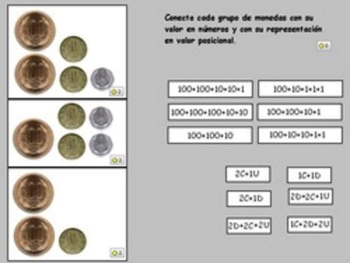 Descomponer cantidad de dinero en unidades, decenas y centenas Imagen portada