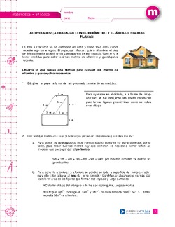 ¡A trabajar con el perímetro y el área de figuras planas! Imagen portada