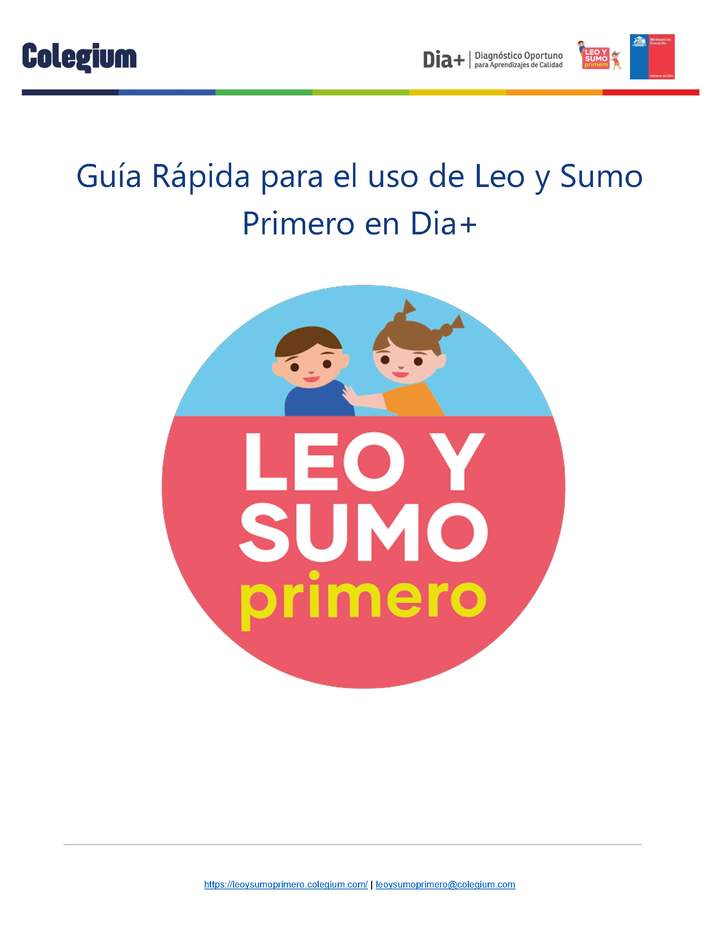 Guía Rápida para el uso de Leo y Sumo Primero en DIA+ Imagen portada