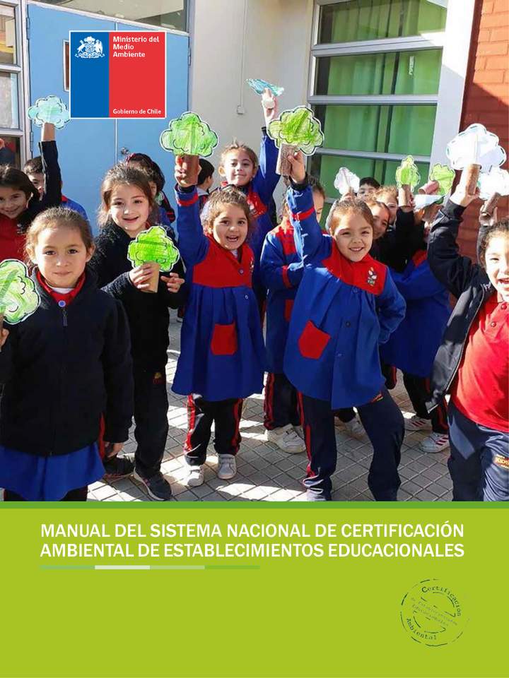 Manual Del Sistema Nacional De Certificación Ambiental De Establecimientos Educacionales Imagen portada