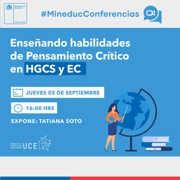 Conferencia: Enseñando habilidades de Pensamiento Crítico en HGCS y EC Imagen portada