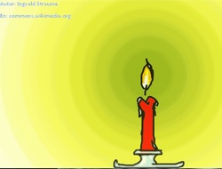 Vela encendida Imagen portada