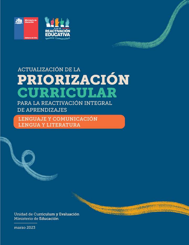 Actualización de la Priorización Curricular: Lenguaje Imagen portada