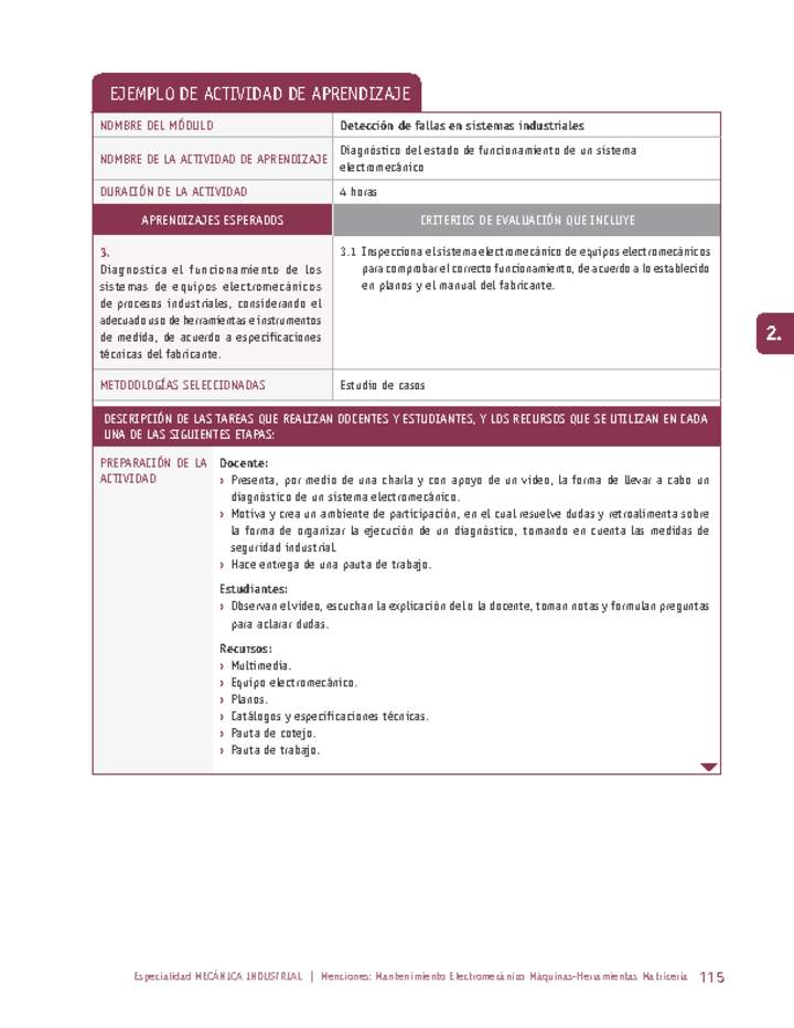 Diagnóstico del estado de funcionamiento de un sistema electromecánico Imagen portada