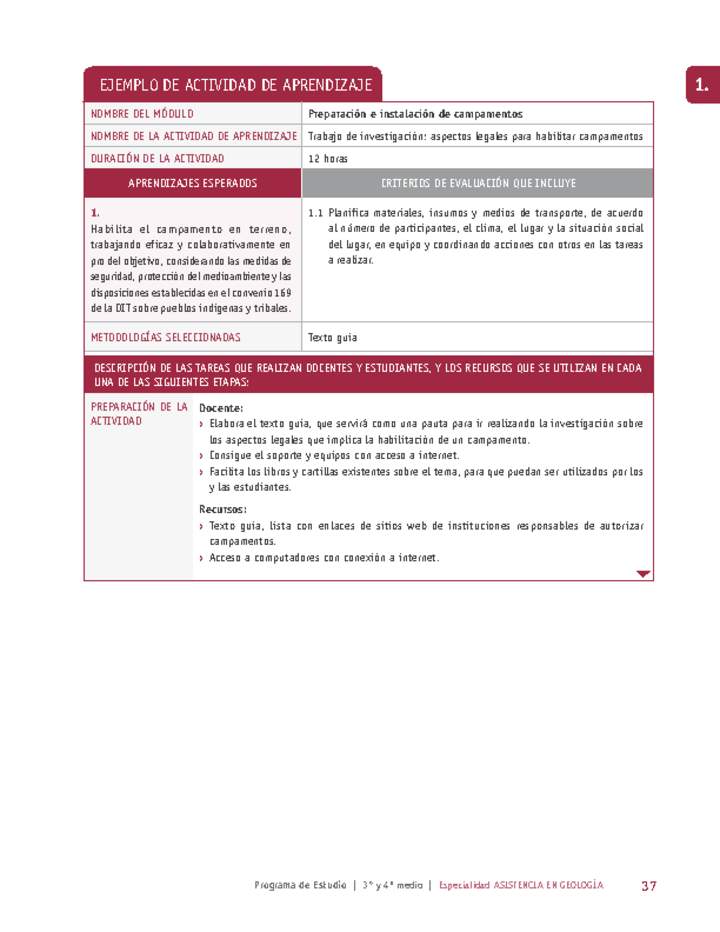Trabajo de investigación: aspectos legales para habilitar campamentos Imagen portada