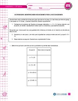 Identificando soluciones para las ecuaciones Imagen portada