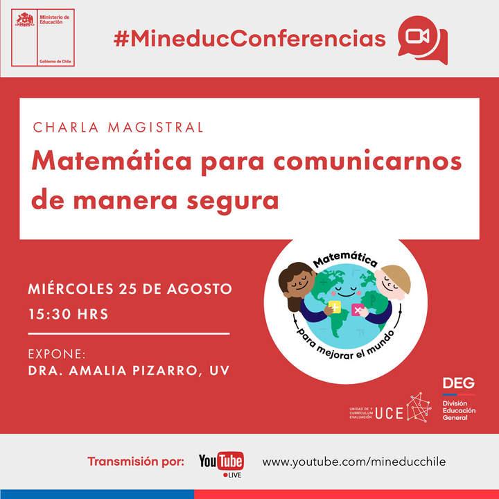 Conferencia: Matemática para comunicarnos de manera segura Imagen portada