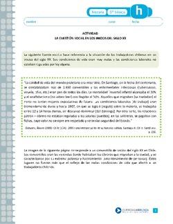 La cuestión social a los inicios del siglo XX Imagen portada